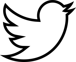 Outline of bird from the Twitter logo